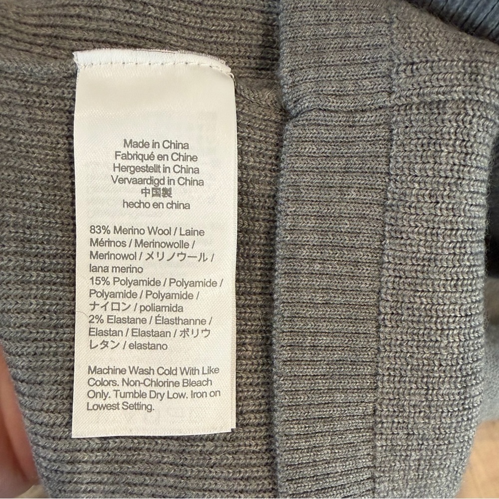 J. Crew Merino Wool Faux Wrap Midi Skirt - Picture 4 of 5